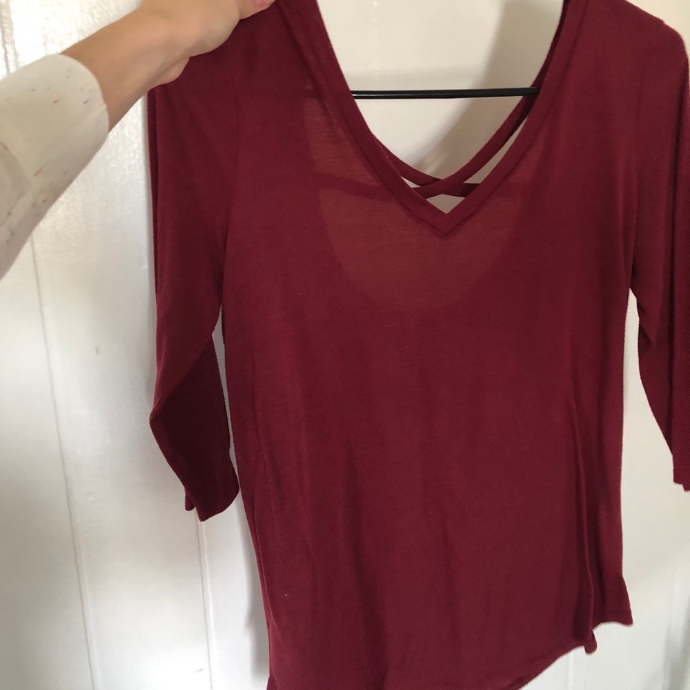 American Eagle 3/4 V-Neck